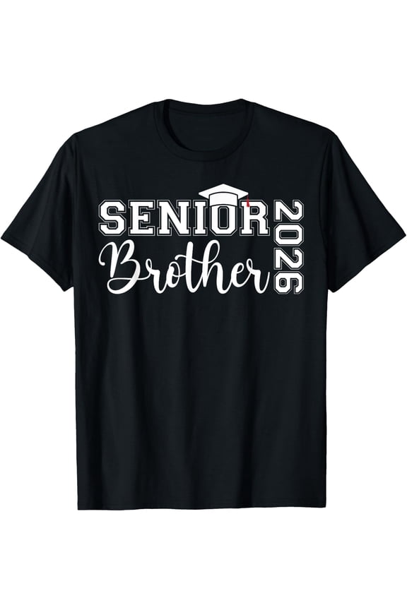 Senior Brother Class Graduate Graduation Year Graphic T-Shirt