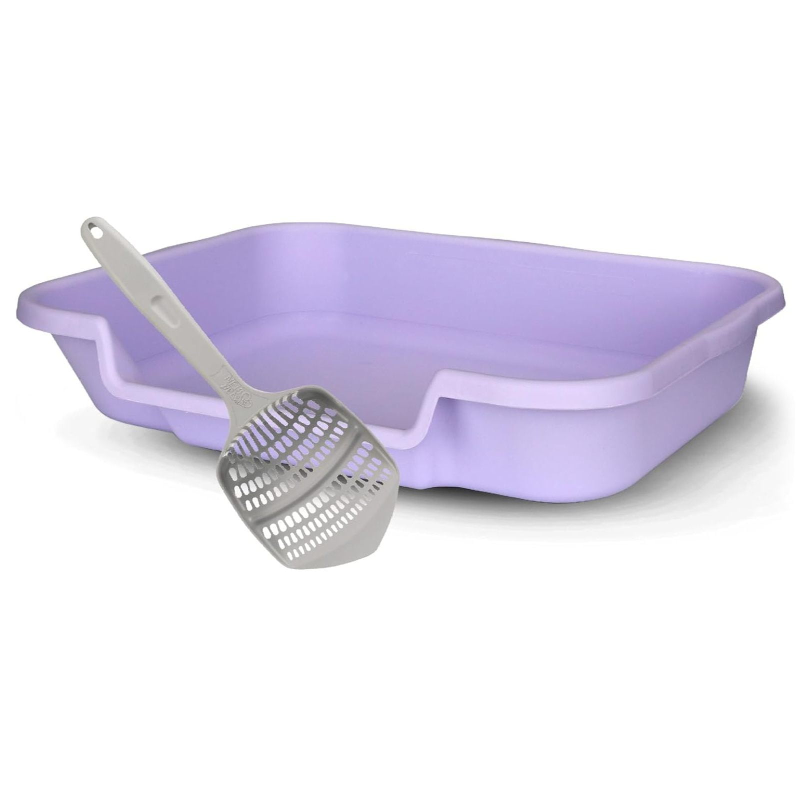 Picture of Senior Cat Litter Box 1 Pack, Large Storybook Lavender Low Entrance ...
