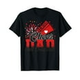 Senior Cheer Dad 2025 Red And Black Cheer Dad Cheerleader TShirt