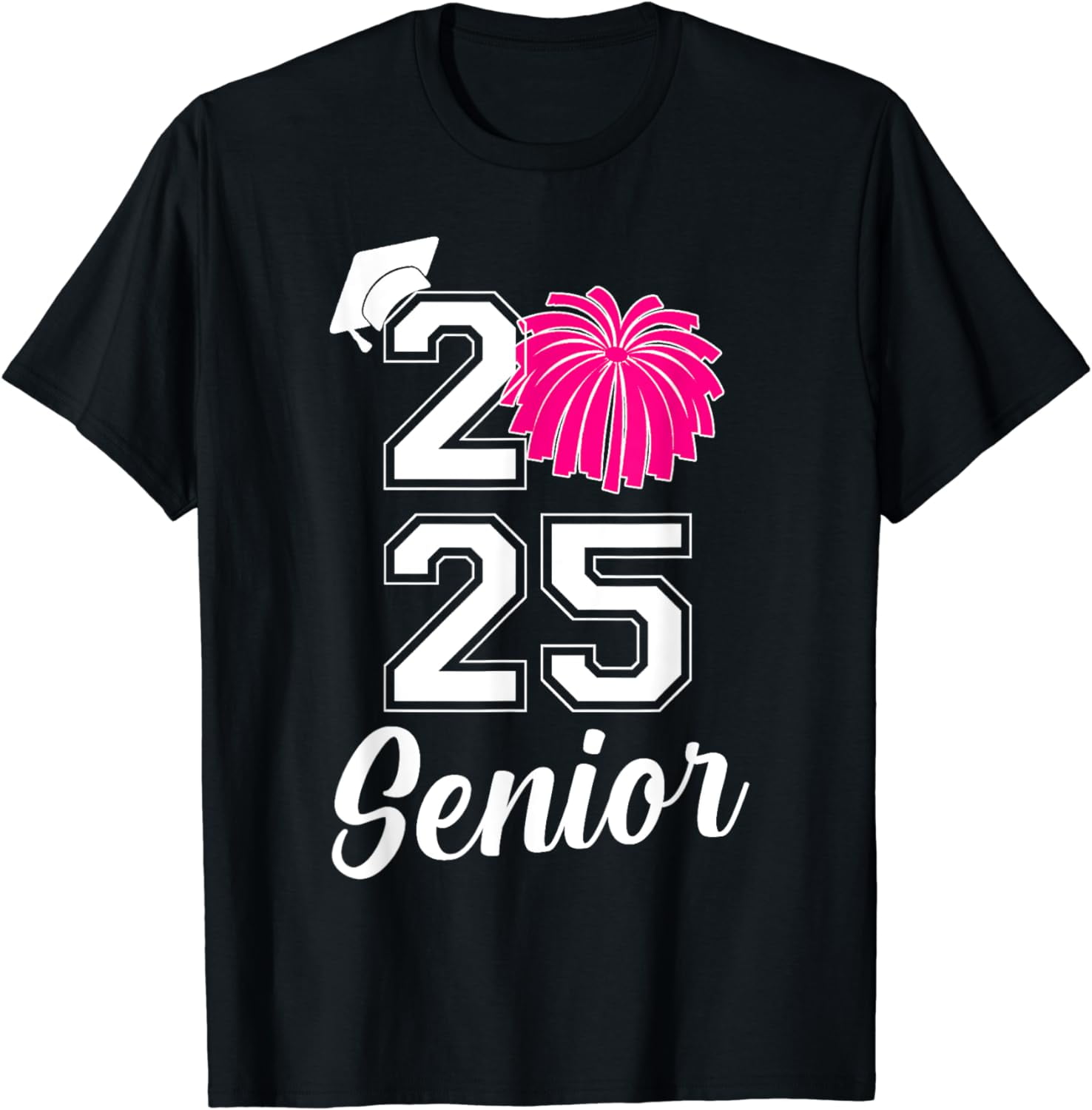 Senior Cheerleader Cheer Class Of 2025 Graduation Graduate TShirt