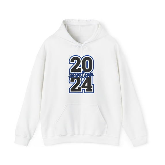 Senior Class 2024 - Blue - Graduation- Grad High School Hooded Sweatshirt