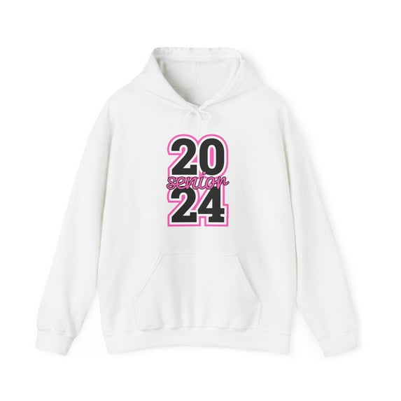 Senior Class 2024 - Pink - Graduation Grad High School Hooded Sweatshirt