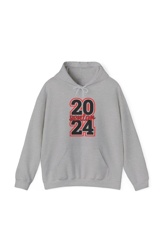 Senior Class 2024 - Red Graduation Grad High School Hooded Sweatshirt