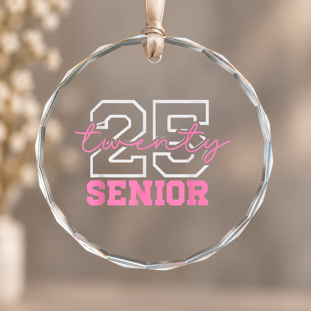 Senior Christmas Program Senior Class Girls Class of Seniors Pink School Christmas Ornament ...