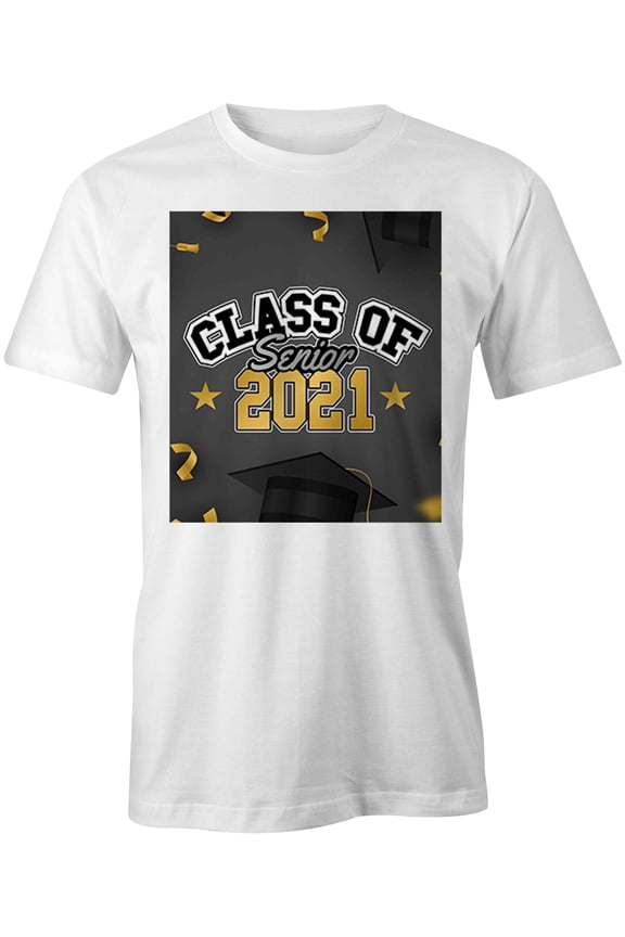 Senior Class Of 2021 T-Shirt | Senior Class White Tee Gift