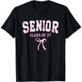 thumbnail image 1 of Senior Class Of 2027 Coquette Bow Toile Floral Senior 27 T-Shirt Unisex S-5Xl Hot Trending Shirt Birthday Gift, 1 of 3
