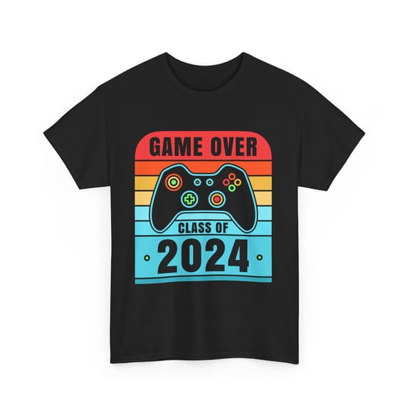 Senior Class of 2024 Gamer Seniors Gaming 2024 Graduation Mens T Shirts Plus Size Big and Tall