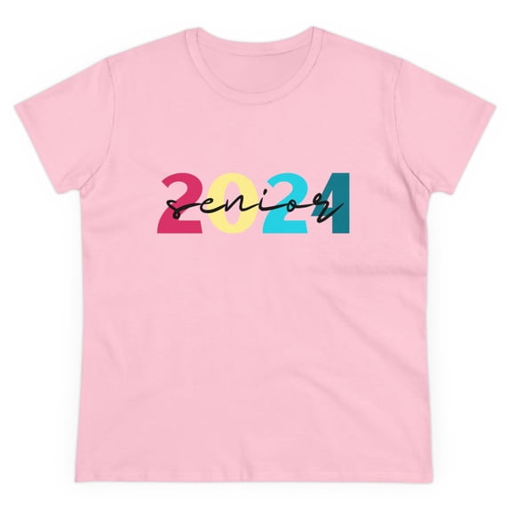 Senior Class of 2024 Women's Cotton Tee Retro 2024 Seniors Graduation Gift