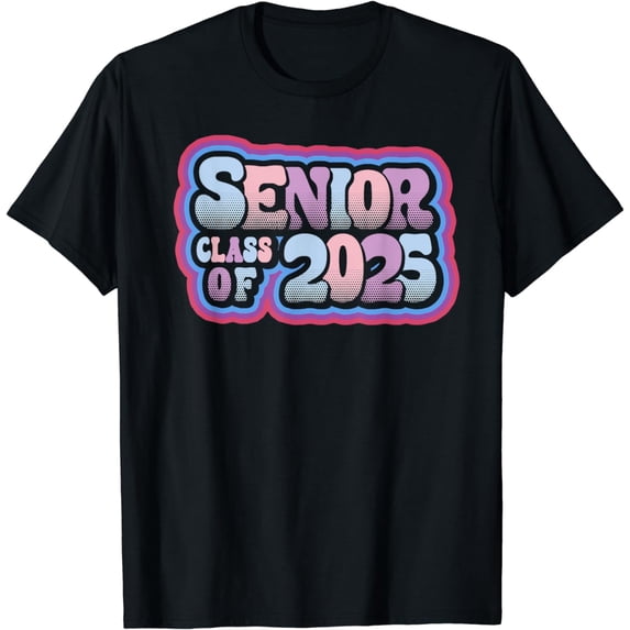 Senior Class of 2025 Retro Design Boy or Girl T-Shirt