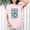 thumbnail image 1 of Senior Class of 2025 Teal White School Color Graduation Pride T-Shirt, for men & women, up to size 5XL, 1 of 3