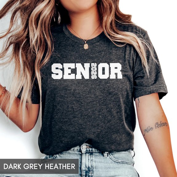 Senior Class of 2025 or 2026 shirt Grad Gift for her or him College High School Senior fir