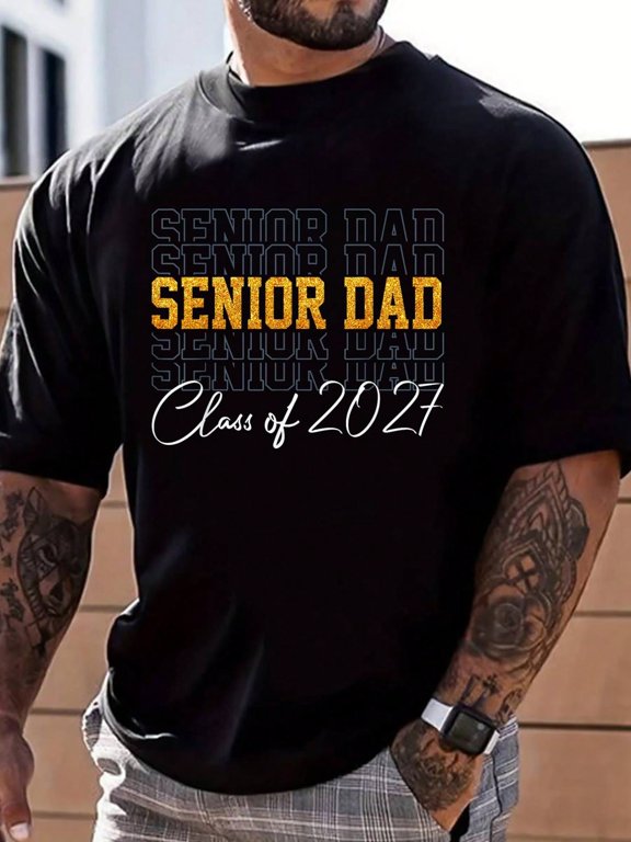 Senior Dad 2027 Proud Dad Of A Class Of 2027 Graduate Father T-Shirt