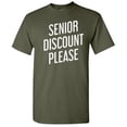 thumbnail image 1 of Senior Discount Please Christmas Apparel Adult Humor Novelty Sarcastic Premium Tshirt Xmas Holiday Anniversary Gift Hilarious Funny Graphic Tees, 1 of 5