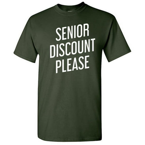Senior Discount Please Christmas Apparel Adult Humor Novelty Sarcastic Premium Tshirt Xmas Holiday Anniversary Gift Hilarious Funny Graphic Tees