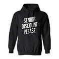 thumbnail image 1 of Senior Discount Please Sarcastic Novelty Gift Idea Adult Humor Funny Men's Hoodies, 1 of 3