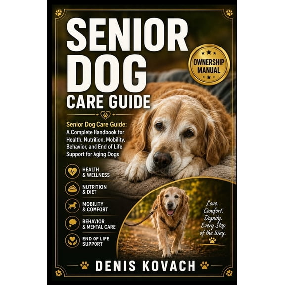 Senior Dog Care Guide: Senior Dog Care Guide: A Complete Handbook for Health, Nutrition, Mobility, Behavior, and End of , (Paperback)