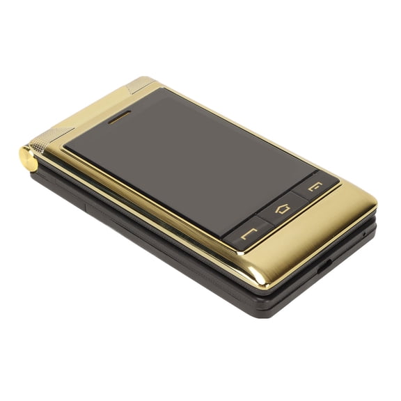 Senior Flip Cell Phone 2.8 Inch Touch Screen Dual SIM 5900mAh Long Standby Gold