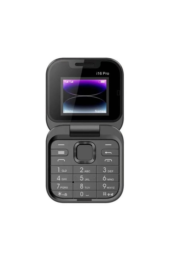 Senior Flip Phone - Dual SIM GSM Unlocked Cell Phone with Large Buttons, 1.3MP Camera, LED Flashlight - Easy-to-Use Mobile Phone for Elderly - 1400mAh Battery, 3 Card Slots - Includes Data Cable