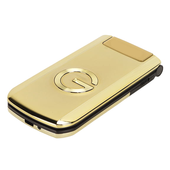 Senior Flip Phone, Flip Cell Phone MP3 Music Playback Gold For Daily Life