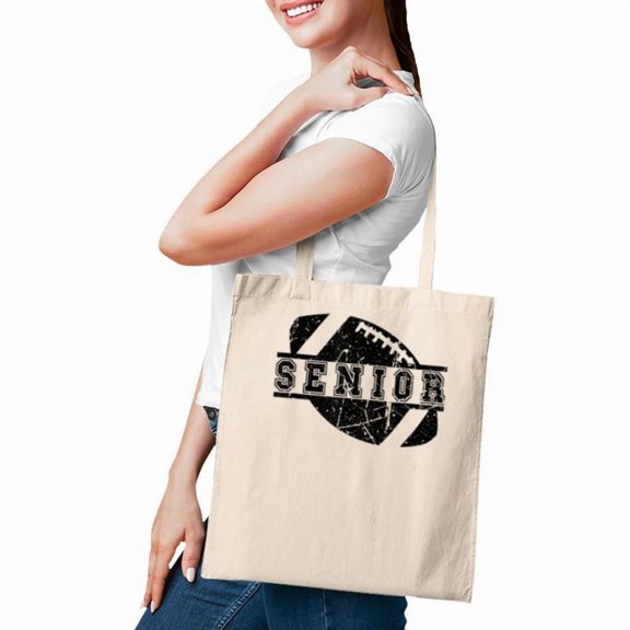 Senior Football Player Design Varsity Team Squad Tote Bag