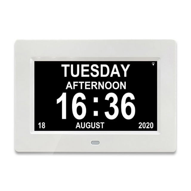 SeniorFriendly Dementia Clock, Digital Calendar, Time Display, Single