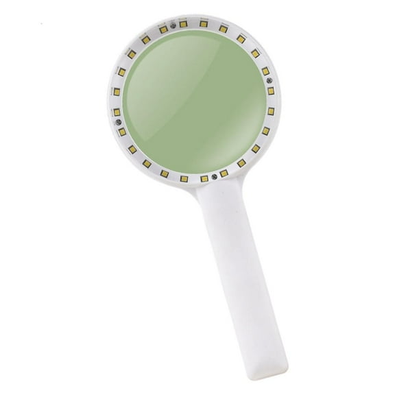 Senior Friendly Magnification Glass with Bright LED Light Suitable for Readers Hobbyists Detailed Inspection and Reading