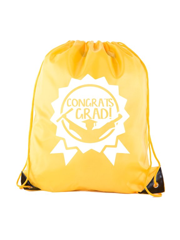 Senior Graduation Drawstring Backpacks Personalized Party Favor Cinch Bags - Award