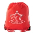 thumbnail image 1 of Senior Graduation Drawstring Backpacks Personalized Party Favor Cinch Bags - Congrats Star, 1 of 2