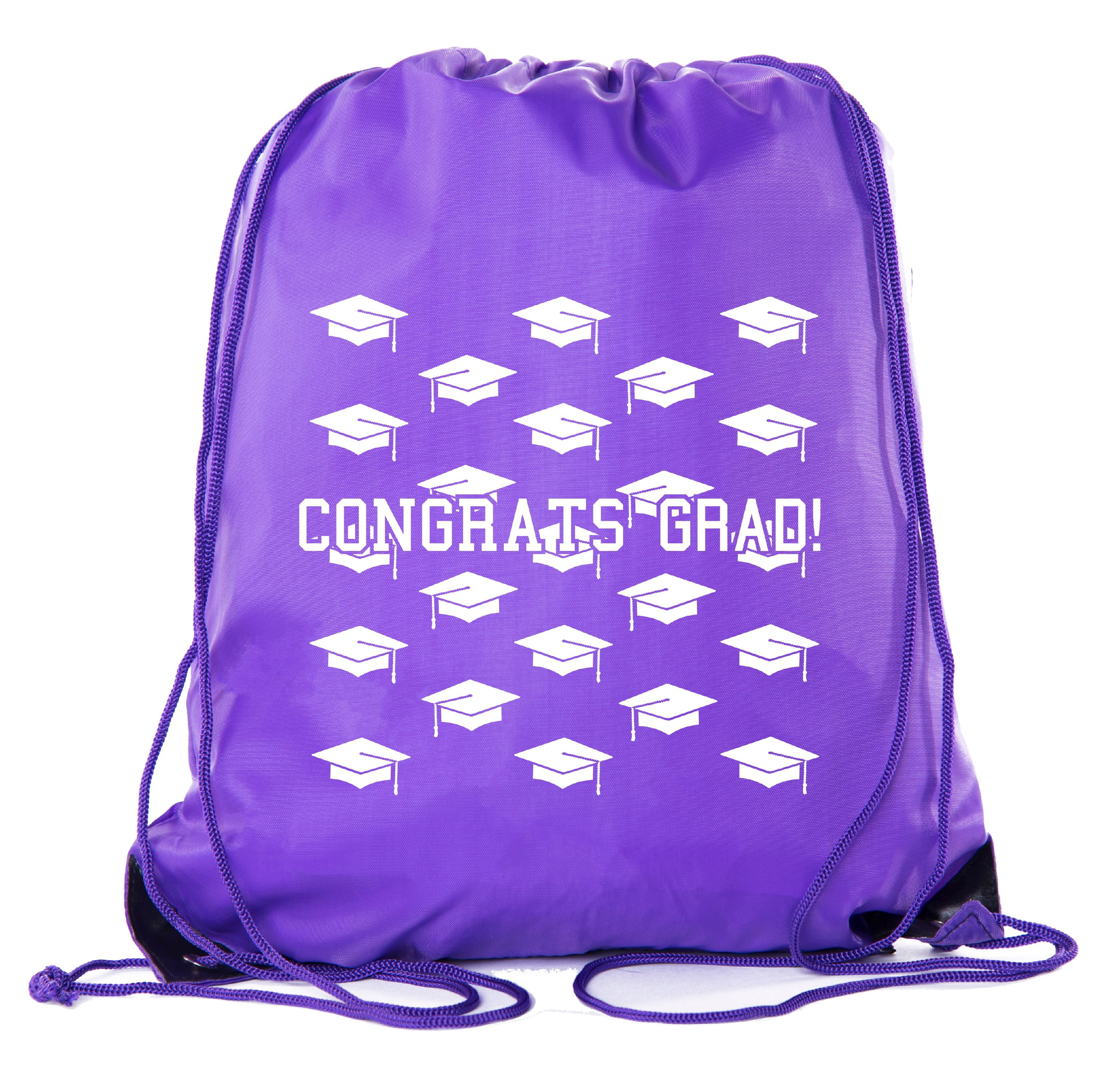 Senior Graduation Drawstring Backpacks Personalized Party Favor Cinch ...