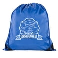 thumbnail image 1 of Senior Graduation Drawstring Backpacks Personalized Party Favor Cinch Bags - Hat & Diploma, 1 of 2