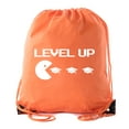 thumbnail image 1 of Senior Graduation Drawstring Backpacks Personalized Party Favor Cinch Bags - Level Up, 1 of 2