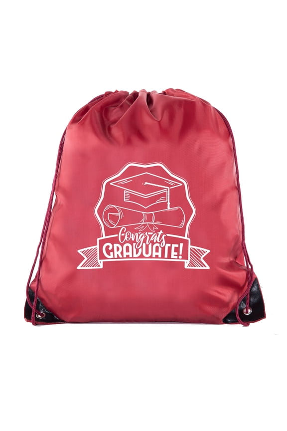Senior Graduation Drawstring Backpacks Personalized Party Favor Cinch Bags - Level Up