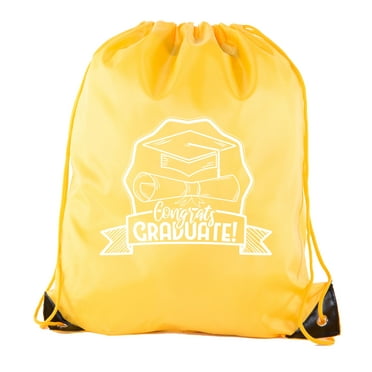 Senior Graduation Drawstring Backpacks Personalized Party Favor Cinch Bags - Level Up