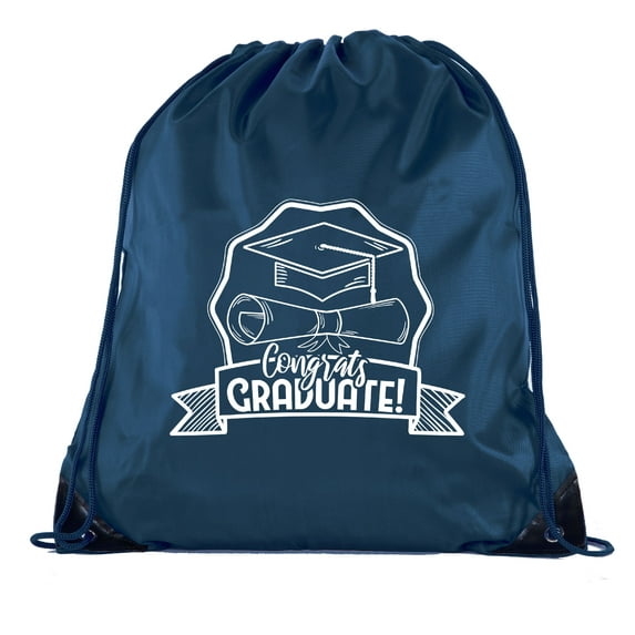 Senior Graduation Drawstring Backpacks Personalized Party Favor Cinch Bags - Level Up
