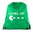 thumbnail image 1 of Senior Graduation Drawstring Backpacks Personalized Party Favor Cinch Bags - Level Up, 1 of 2