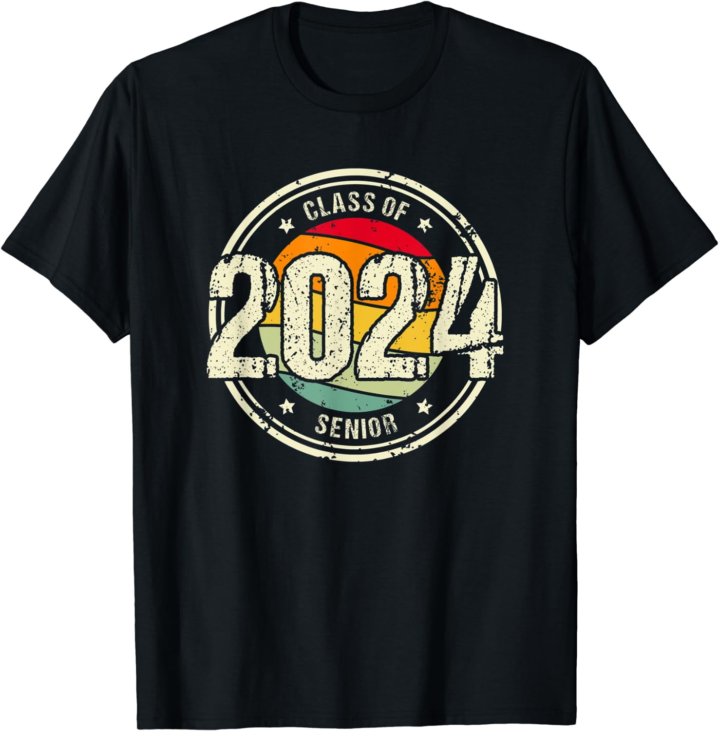 Senior Graduation Gift Class of 2024 TShirt Black 3XLarge