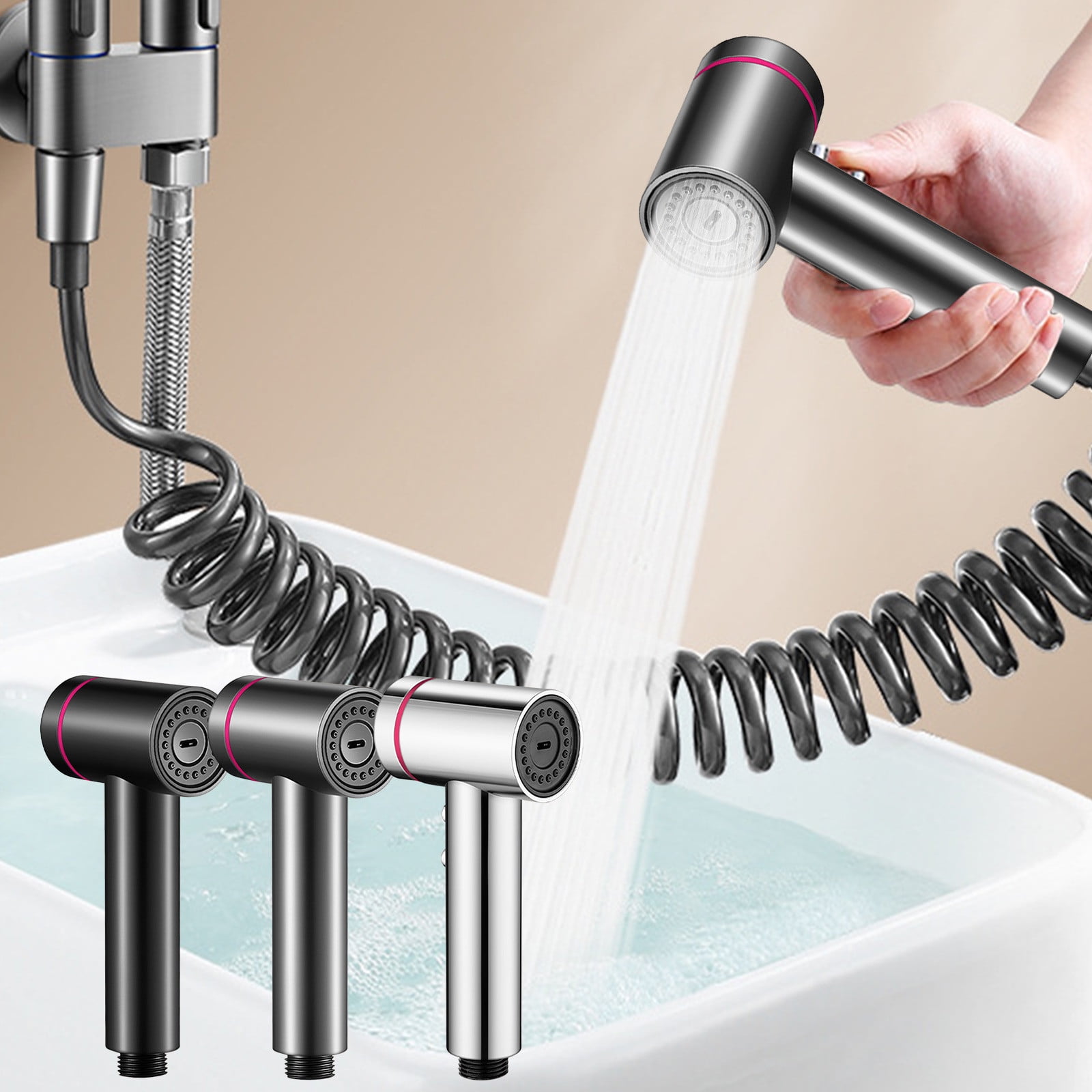 Senior Handheld Shower Head, Multi-Function Shower, Easy Grip Handle ...
