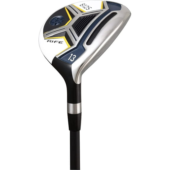 Senior Men's Rife 812s Offset 13 Wood Golf Club, Right Handed Senior Flex with Men's Senior Size Black Pro Velvet Grips