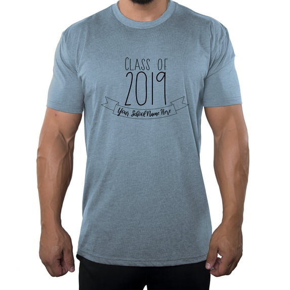 Senior Men's T-shirts, Class of 2019 Customized Shirts, Graduation T-shirts - Emblem