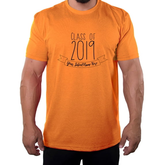 Senior Men's T-shirts, Class of 2019 Customized Shirts, Graduation T-shirts - Emblem
