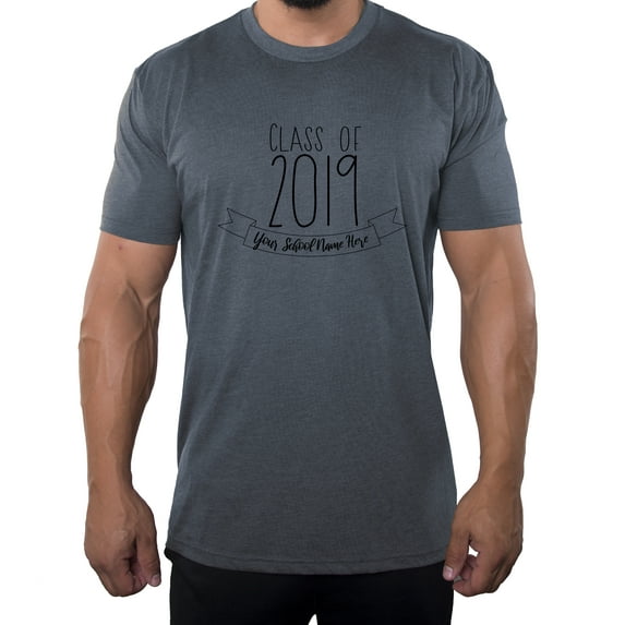 Senior Men's T-shirts, Class of 2019 Customized Shirts, Graduation T-shirts - Emblem