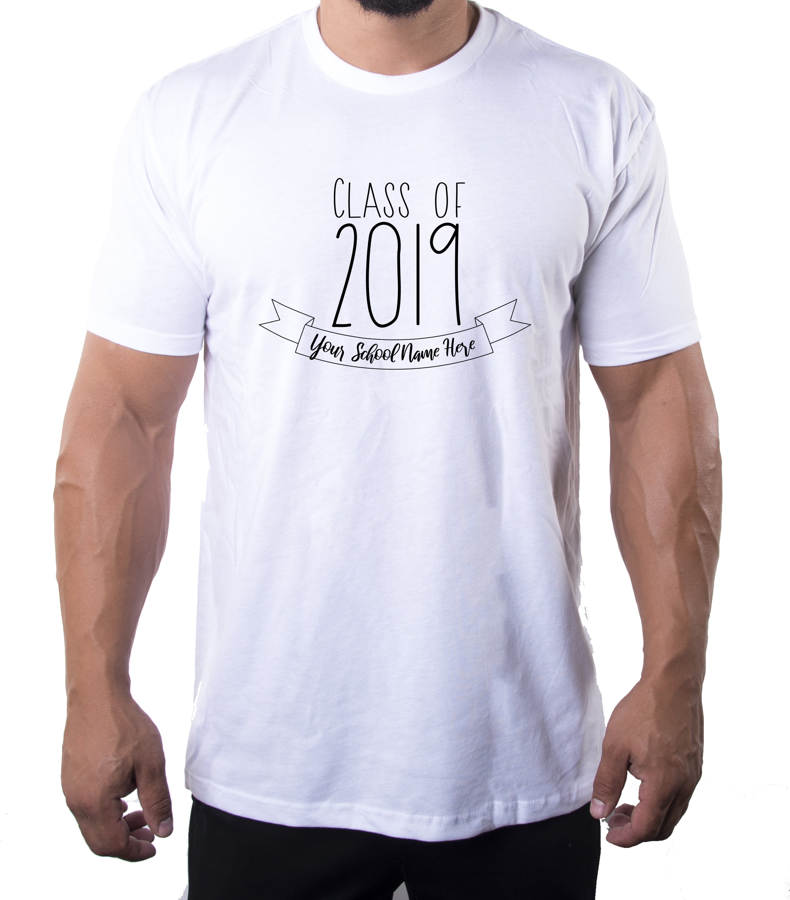 Senior Men's T-shirts, Class of 2019 Customized Shirts, Graduation