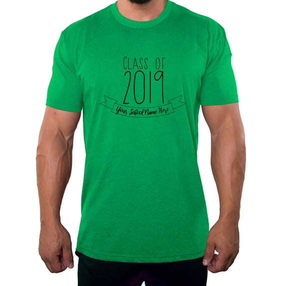 Senior Men's T-shirts, Class of 2019 Customized Shirts, Graduation T-shirts - Emblem
