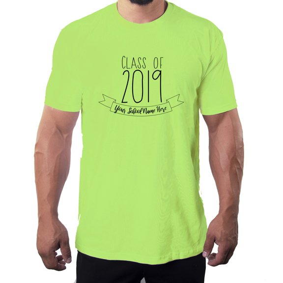 Senior Men's T-shirts, Class of 2019 Customized Shirts, Graduation T-shirts - Emblem