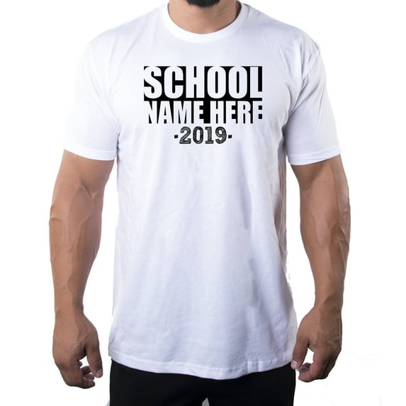 Senior Men's T-shirts, Class of 2019 Customized Shirts, Graduation T-shirts - School