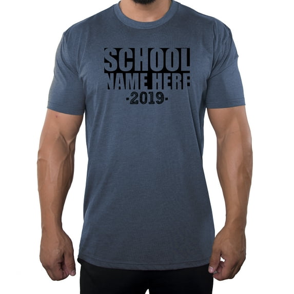 Senior Men's T-shirts, Class of 2019 Customized Shirts, Graduation T-shirts - School