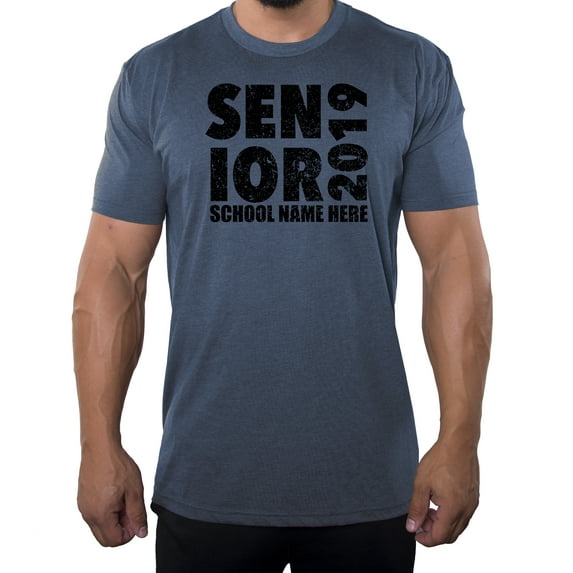 Senior Men's T-shirts, Class of 2019 Customized Shirts, Graduation T-shirts - Senior