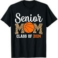thumbnail image 1 of Senior Mom 2024 Basketball Class Of 2024 Funny Graduation T-Shirt, 1 of 4
