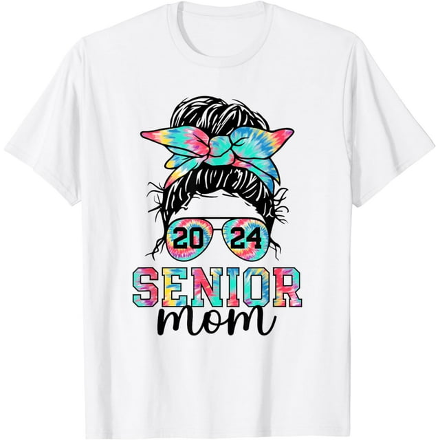 Senior Mom 2024 Proud Mom Class of 2024 Mom Of The Graduate T-Shirt ...