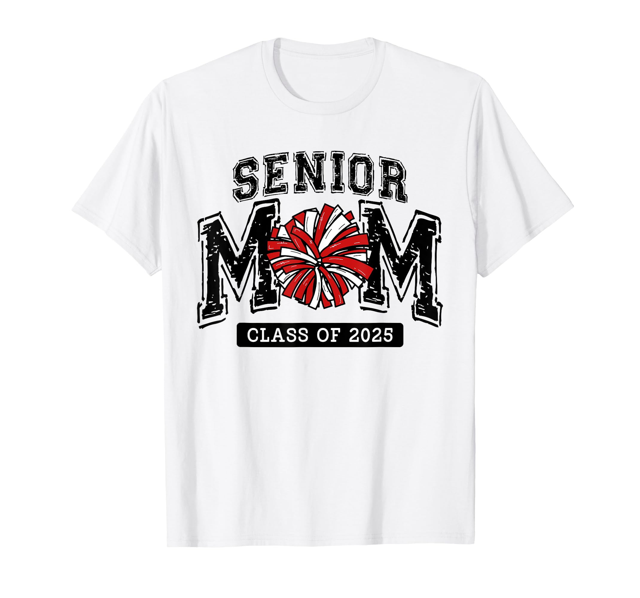 Senior Mom 2025 Cheer Mama Class Of 2025 Funny Graduation TShirt
